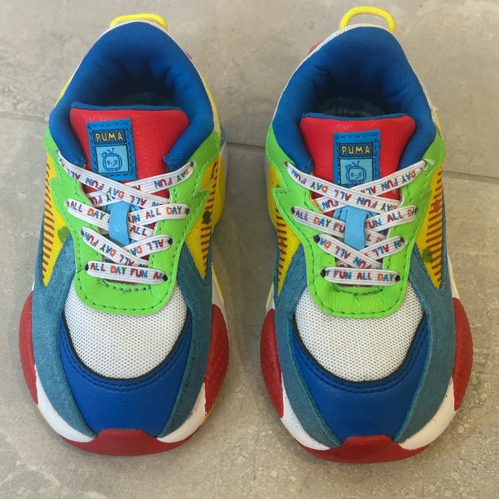 EUC PUMA RS-X x Cocomelon Toddler Boy Sneakers